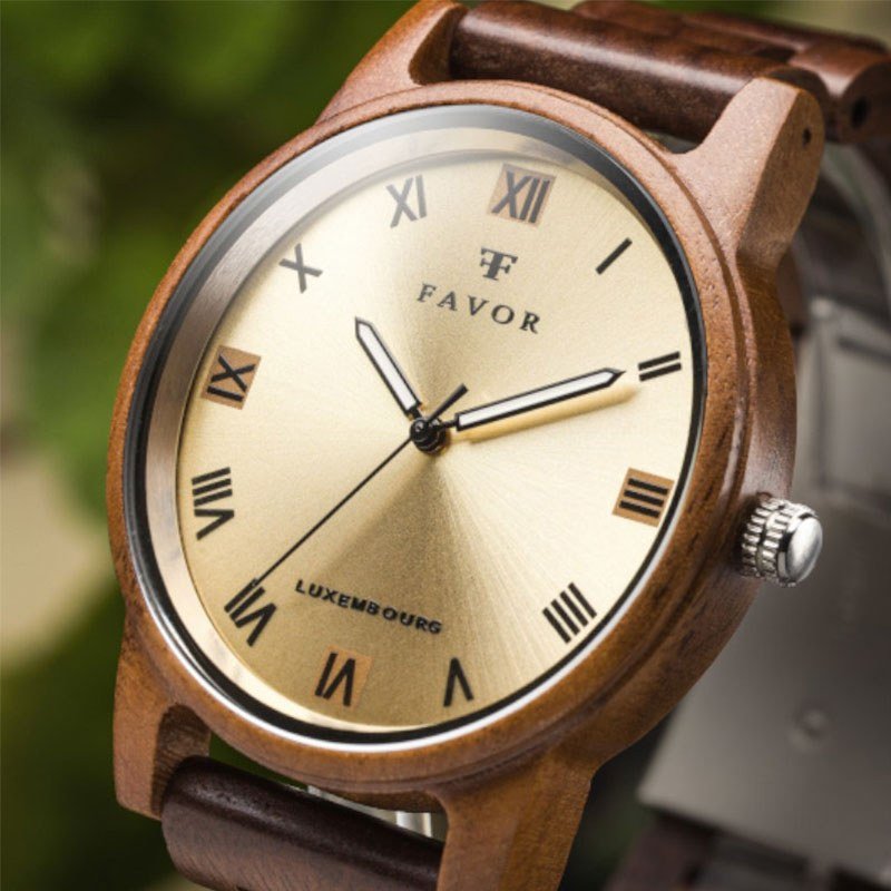 Favor-Wood-Watch-Gold-Sandal